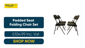 Padded Seat Folding Chair Set