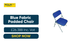 Blue Fabric Padded Chair